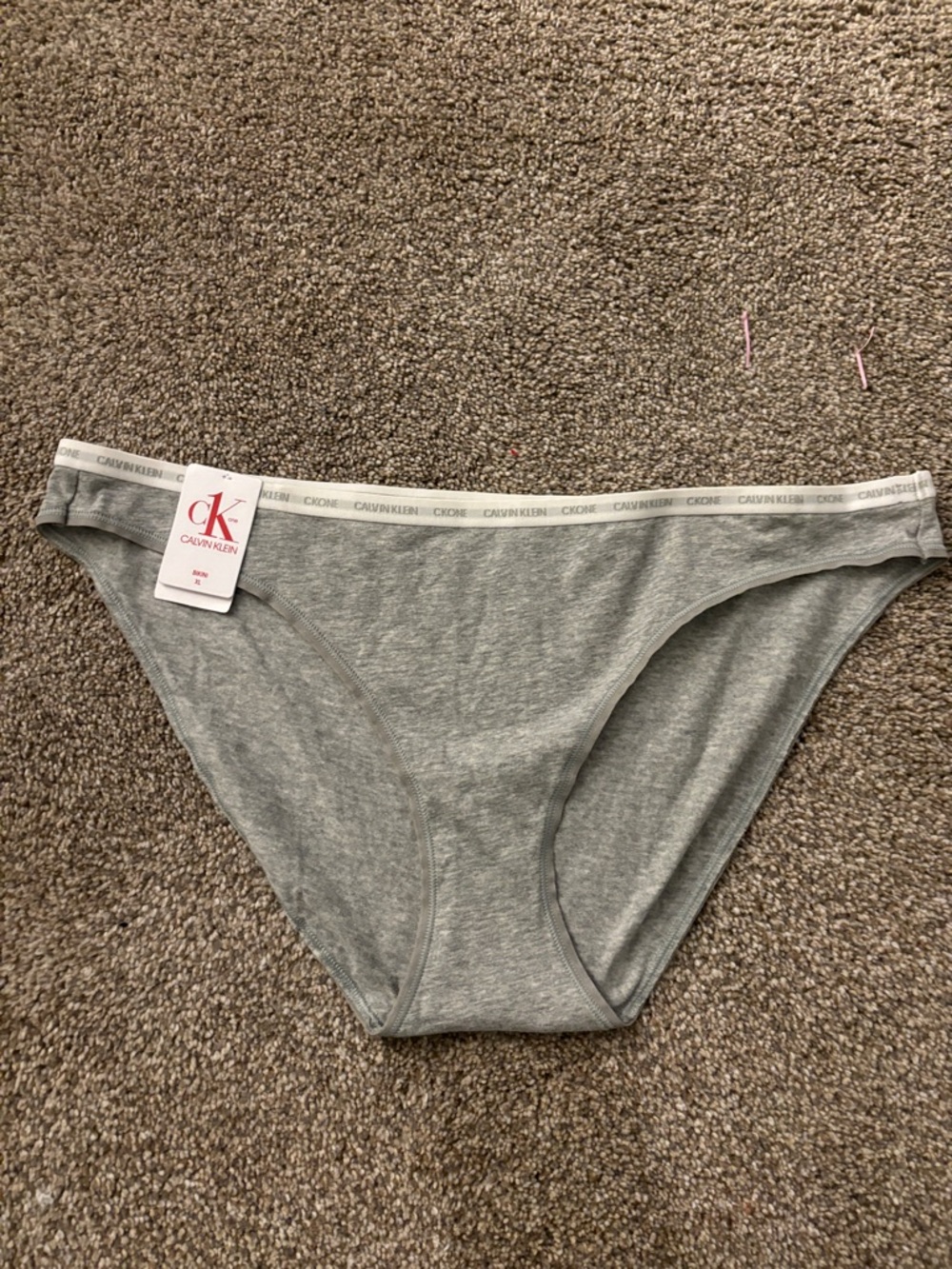 Calvin Klein One Light Grey Cotton Bikini Briefs